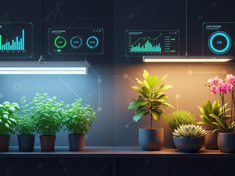 Fluorescent vs LED Grow Lights for Indoor Plants